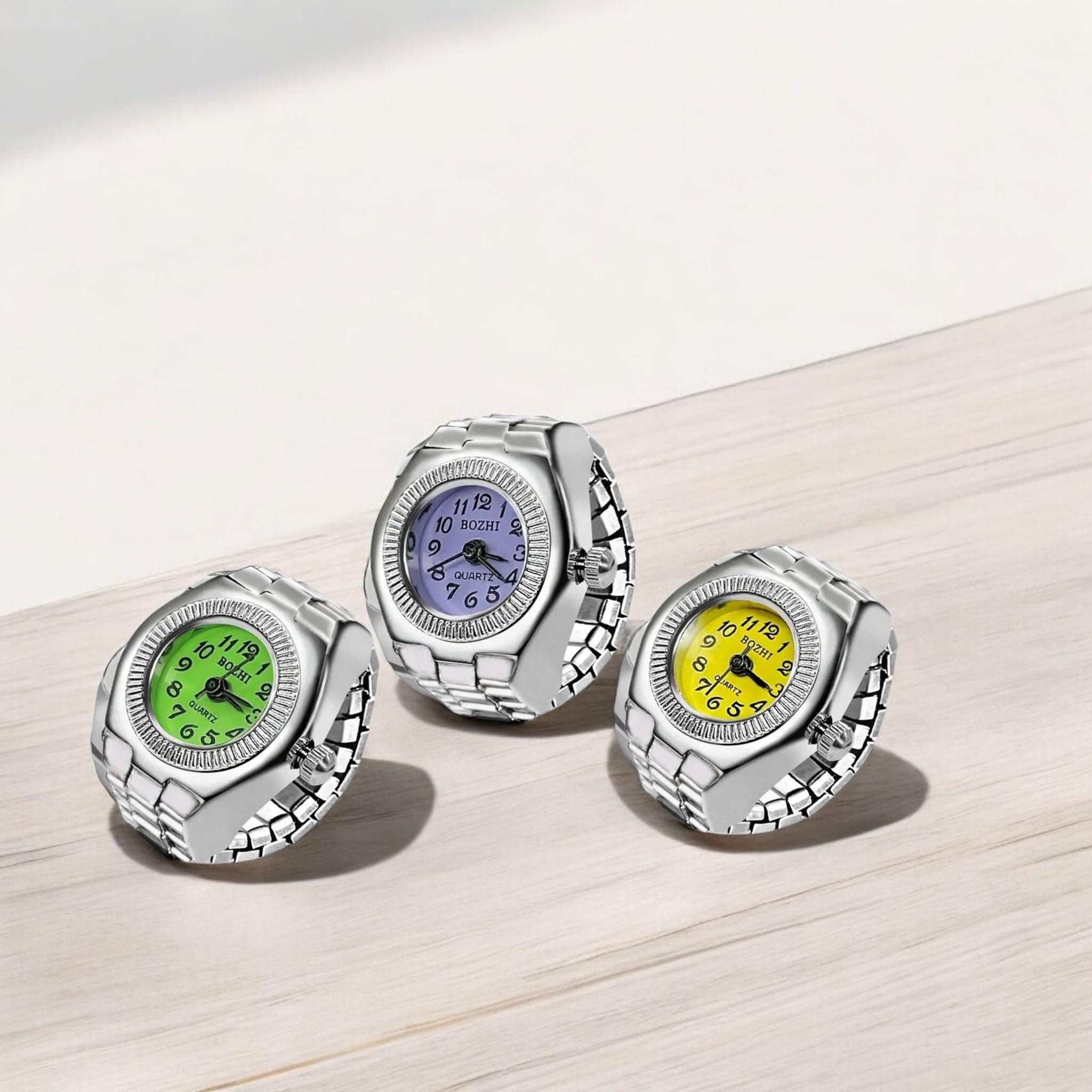 Anello-orologio Al Dito - Design Unico, Movimento Al Quarzo, Perfetto Come Regalo Per Lui E Lei