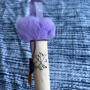 Purple Protection Amethyst Wand Crystal Magic Wand Handmade Crystal Wand Handmade Wand