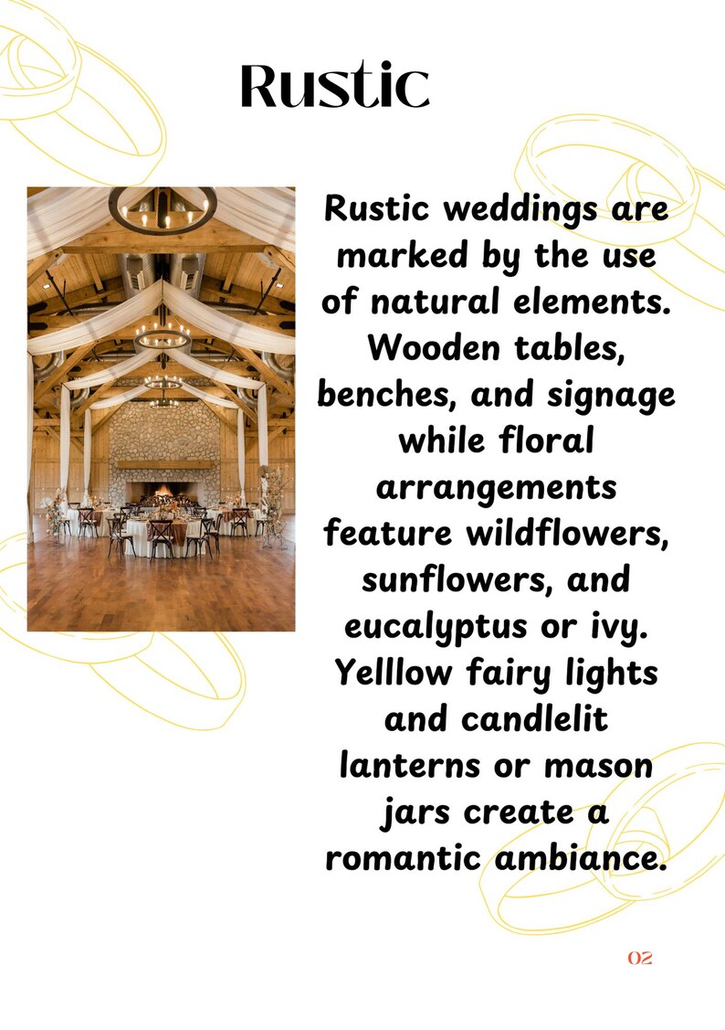Wedding Theme Pdf Guide Decor Colors Venue - Etsy