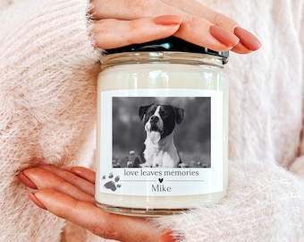 Custom Pet Memorial Candle, Pet Remembrance Gift,Pet Memorial Candle, Dog Remembrance, Pet Sympathy,Dog Sympathy Gift, Pet Loss,Pet Sympathy