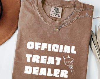 Funny Dog Lover Shirt, Dog Mom Gift, Official Treat Dealer Shirt, Dog Mom Tee, Dog Shirt, Gift For Dog Lover, Funny Dog Shirt, Pet Lover Tee