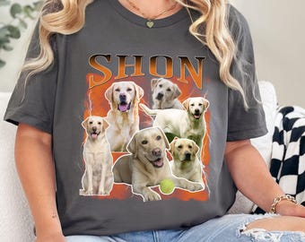 Custom Pet Shirt, Dog Personalized Bootleg Shirt,Custom Dog Shirt,Dog Remembrance Gift,Personalized Pet Shirt, Custom Shirt Pet Photo + Name