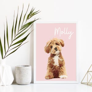 Custom Pet Portraits Using Pet Photo,Personalized Digital Dog Portraits,Cat Portraits,Custom Dog Portraits,Custom Pet Art,Pet Drawing Poster