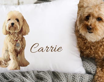 Personalized Dog Bed, Custom Dog Bed, Pet Bed Using Pet Name, Pet Bed With Photo, Dog Accessories, Unique Dog Bed, Dog Pillow,Custom Cat Bed