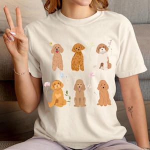 Cute Golden Doodle Dog Mom Shirt, Golden Doodle Shirt, Golden Doodle gifts, Gift for Dog Lover, Golden Doodle mom,Dog mom Shirt,Сottagecore