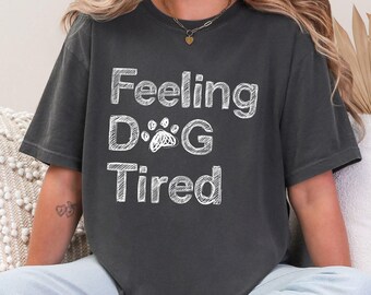 T-shirt med hundtrötthet, anti-Trump, skjorta mot Trump, subtilt budskap FDT, subtilt anti-Trump, liberal vänstertee, Dod mamma-skjorta, för hundälskare