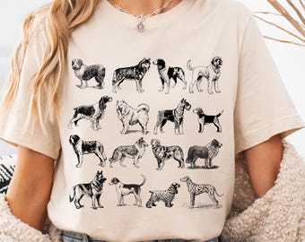 Vintage Dog Shirt,Cute Dog Mom Shirt,Retro Dog Crewneck Shirt,Gift for Dog Lover Person, Dog Owner Mama,Graphic Retro Vintage Tshirt,Dog Tee