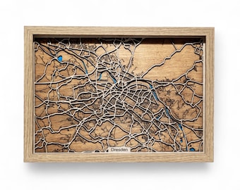 P.ej. Plano de la ciudad de Dresde o de la ciudad de su elección