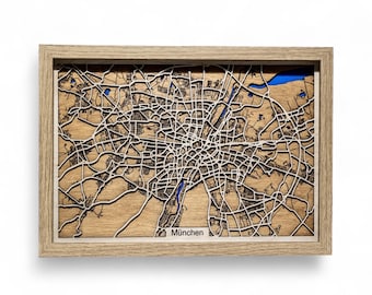 P.ej. Mapa de la ciudad de Múnich o de la ciudad de su elección