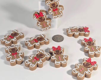 Gingerbread Mickey and Minnie - Disney Christmas Cruise Magnet - Stateroom Door Decoration, Fish Extender Gift, or Keepsake - 3D Printed
