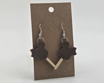 Mickey Bar Earrings - Disney Cruise Accessory - Fish Extender Gift or Pixie Dust - 3D Printed