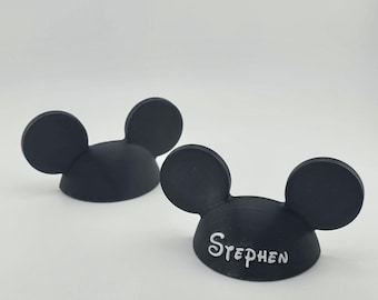 Mickey Hat Magnet - Disney Cruise Magnet - Personalized Stateroom Door Decoration, Fish Extender Gift, or Fridge Accessory - 3D Printed