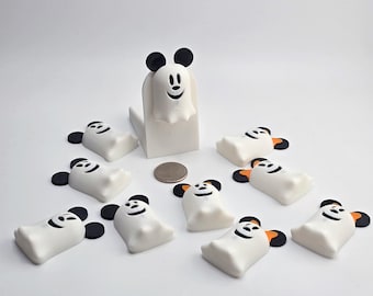 Mickey and Minnie Ghost Magnets - Perfect for Halloween on the High Seas, Fish Extender, Pixie Dust, Cruise Door Magnets - 3D Printed