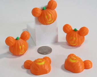 Mickey Jack-O-Lantern Magnets - Perfect for Halloween on the High Seas, Fish Extender, Pixie Dust, Cruise Door Magnets - 3D Printed