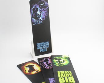 Character Bookmarks - 3D Printed - Relief Designs with Witty Sayings - Perfect Fish Extender or Pixie Dust Gifts for Disney Cruisers