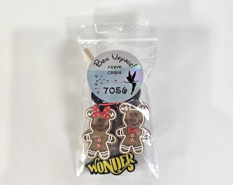 Christmas Disney Cruise Magnet Set - Customizable and Personalized - Stateroom Door Decoration, Fish Extender Gift, or Pixie Dust-3D Printed