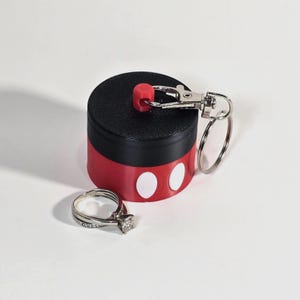 Coffret porte-clés à anneaux - Thème Disney - Parfait pour les rallonges de poisson ou pour saupoudrer de lutin - Imprimé en 3D