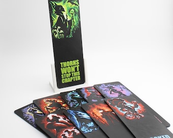 Villain Bookmarks - 3D Printed - Relief Designs with Witty Sayings - Perfect Fish Extender or Pixie Dust Gifts for Disney Cruisers