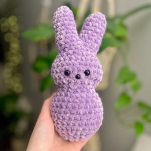 Crochet Peep Bunny | Easter Peep Plushie | Spring Decor