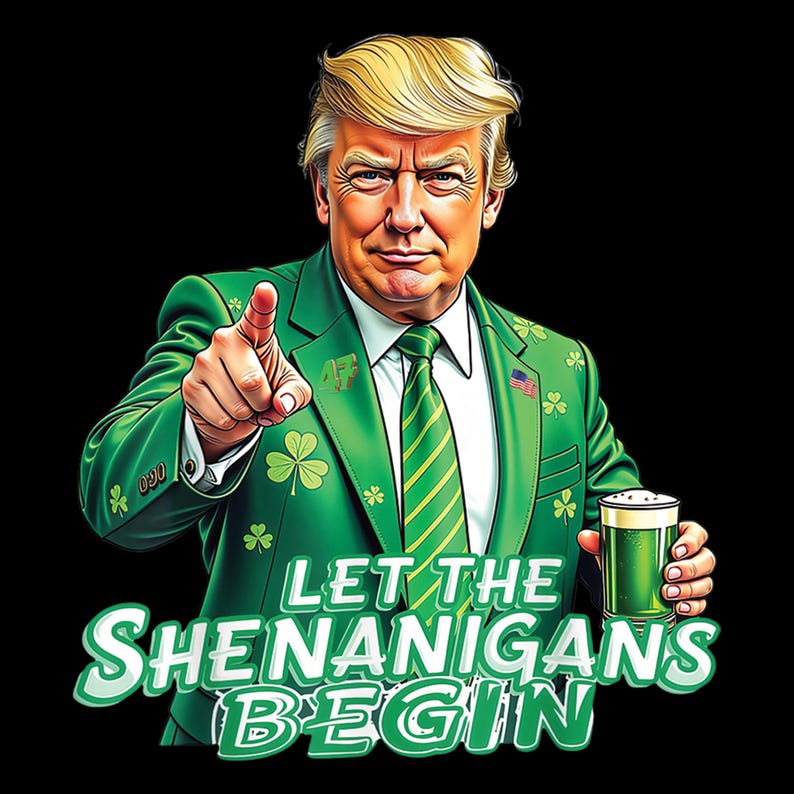 arts and crafts st patrick day poster flag