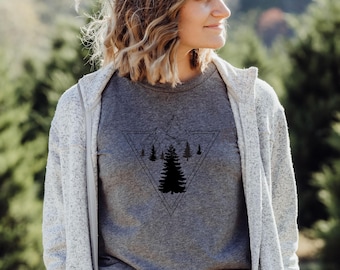 Adventure Awaits Mountain Tee, Nature Lover T-Shirt, Outdoor Enthusiast Gift, Hiking Apparel, Eco-Friendly Summer Wear, Camping Top