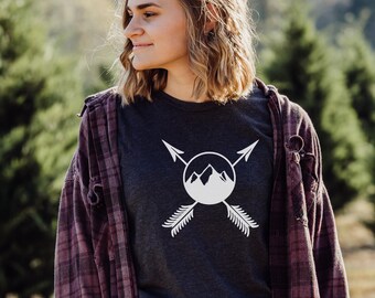 Mountain Adventure Unisex Tee, Nature Lover Shirt, Outdoor Hiking Top, Camping Graphic Tshirt, Wanderlust Apparel, Gifts for Him/ Her