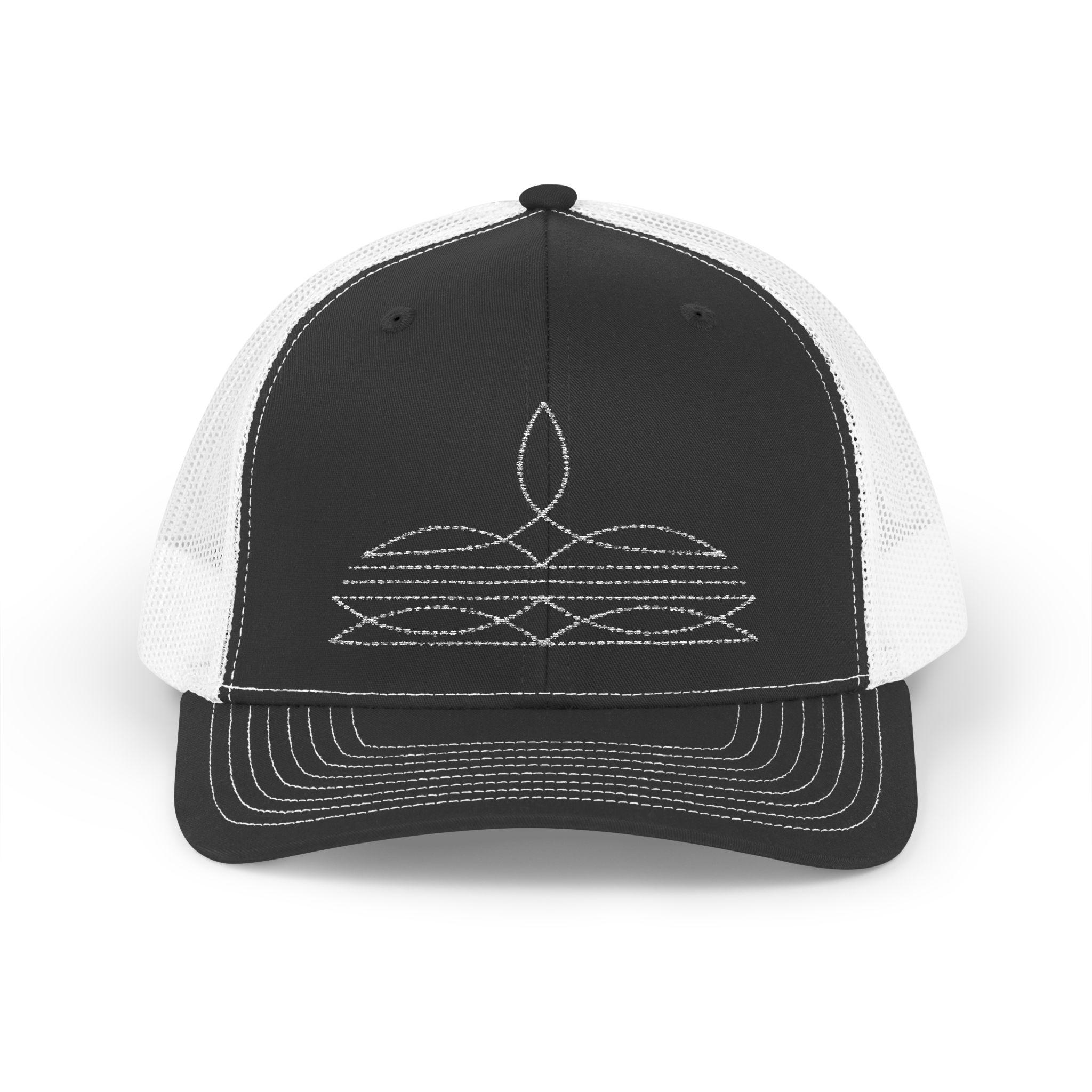 Unisex Black 4 Western Trucker Hat Vintage Cowboy Country Cute Baseball Cap Hats – Cowboy Cool main image 4