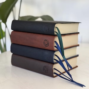 NIV Leather Journaling Bible - Full Grain Leather