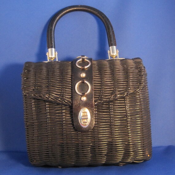 Marchioness Black Vintage Handbag top handle purse