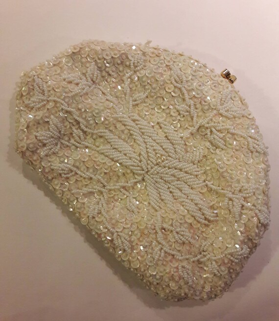 vintage beaded clutch