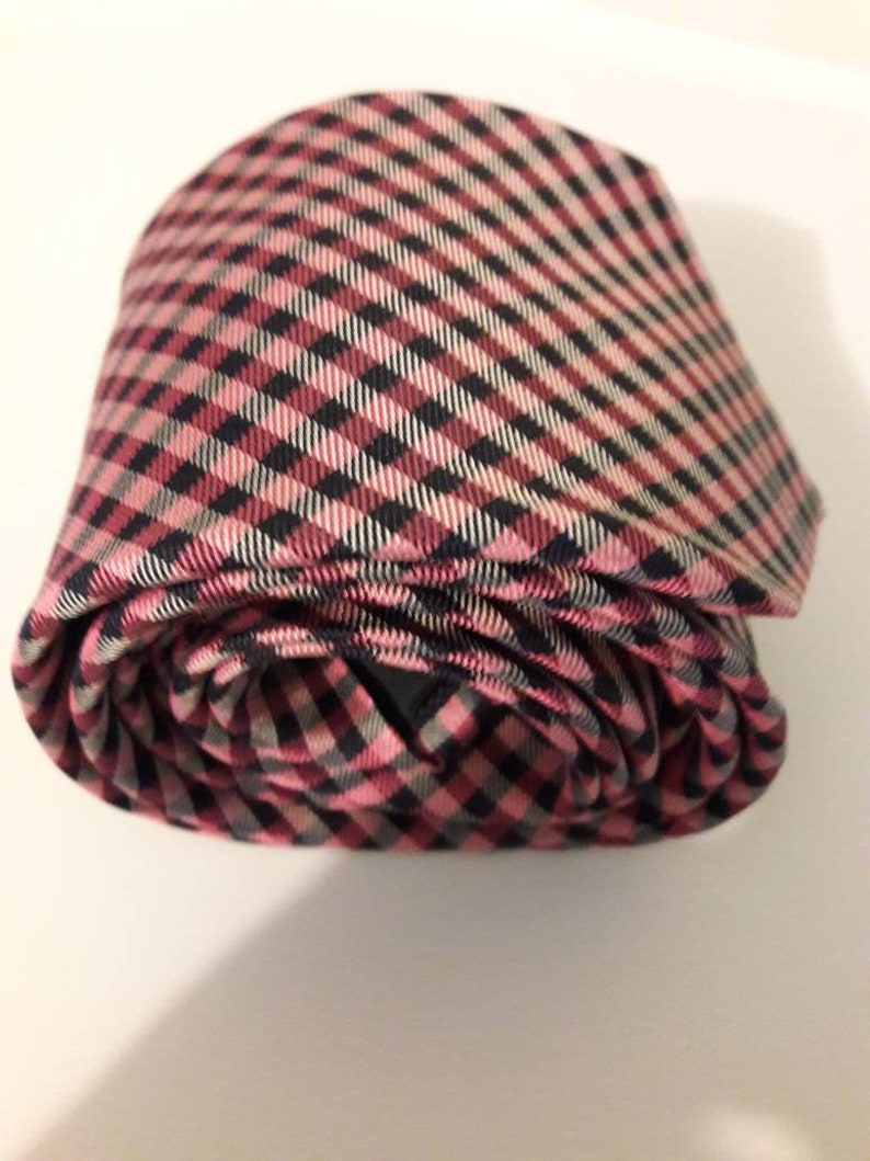 Nautica Silk necktie with pink white and black 60 14 long necktie Big and Tall B/&T