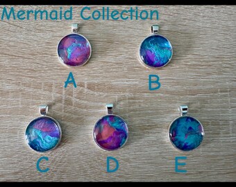 Hangers van acrylgegoten ronde legering (zeemeermincollectie).