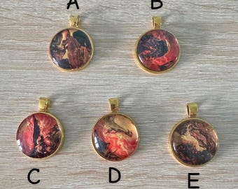 Hangers van acrylgegoten ronde legering (Lava-collectie)