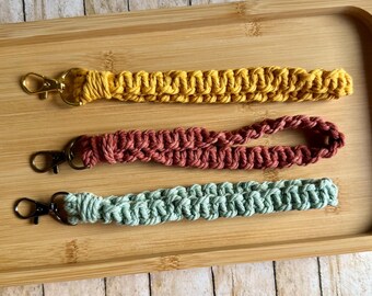 Sleutelhanger armband polsbandje BOHO sleutelkoord