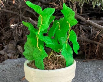 Potplant met kralen (mini-op Engelse klimop geïnspireerde potplant)