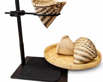 Handwoven Bamboo Coffee Dripper Eco Friendly Pour Over Coffee Maker Natural Bamboo Filter Holder Handmade Rustic Coffee Lover Gift