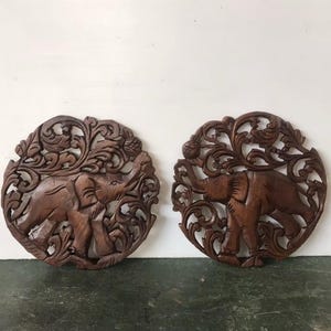 Thai teak elephant - Etsy 日本