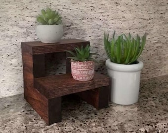 Minimalist Plant Pot Stand – Modern Wooden Indoor Planter Stand | Mid Century Plant Holder | Small Space Plant Display | Boho Home Decor
