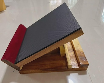 Wooden Foot Massage Stand, Acupressure Foot Massager Board, Reflexology Wood Foot Rest, Natural Therapy Tool