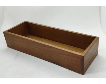 Wooden box for chopsticks and spoons, Teak wood box, Storage box, Wine bottle box, Wooden Storage Box, Vintage Wooden Box, Rustic Box