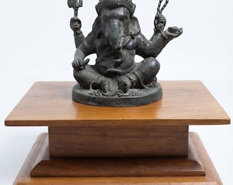 Teak Wood Buddha Statue Display Stand, Wooden Buddha Altar Stand, Buddhist Shrine Decor, Meditation Altar, Thai Temple Home Decor