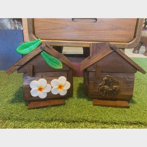 Teak Wood Tissue Box Cover | Handmade Wooden Tissue Holder for Bathroom, Office, Living Room | Rustic Modern Home Decor | Home Decor Gift