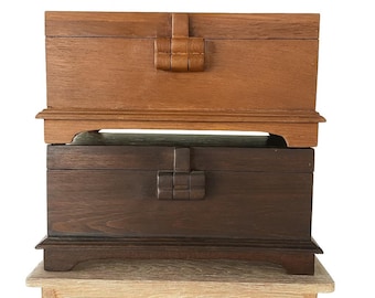 Teak Wooden Box | Handcrafted Teak Storage Box | Solid Wood Keepsake Box | Jewelry Box | Rustic Teak Gift Box | Eco-Friendly Wooden Decor