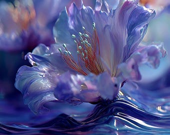 Pastel Fantasy Flower | Video Loop | Surreal Background (MP4 Digital Download)