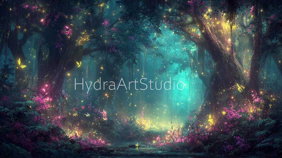 Enchanted Magical Forest – Animated Background – Palindromic Loop Video ...