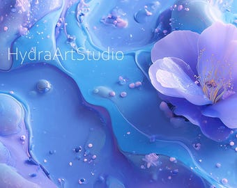 Pastel Fantasy Flower | Video Loop | Surreal Background (MP4 Digital Download)