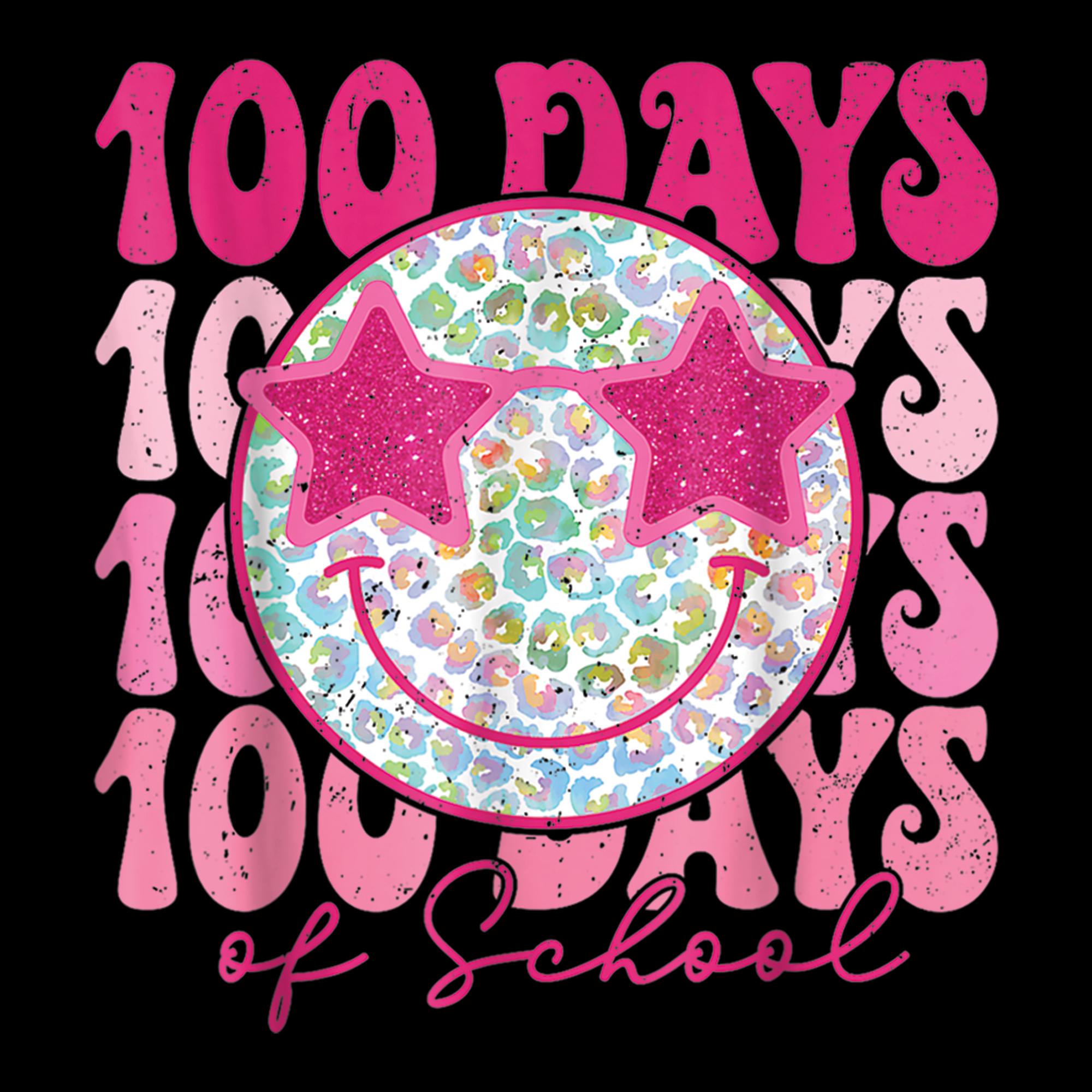 100 Days of School Smiley Face Design | Digital Download PNG for ...