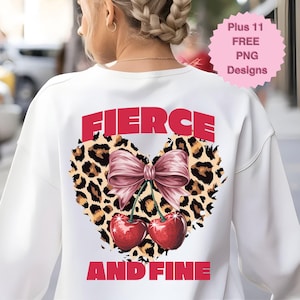 Coquette rode kers cheetah print hart felle fijne kersenkern sublimatie Png luipaard dierenprint aquarel strik T-shirt ontwerp downloaden