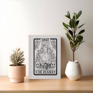 The Smut Reader Tarot Card Hardcover Journal|Literary GirlBookish Gift|Smut Gift|Romance Reader|Smutty Books|Spicy Book Gift|Valentine&#39;s Day