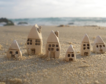 Miniatures, Miniature house, Small houses, Little houses, Tiny houses, Clay house, Village, Beach cottage, Miniature village